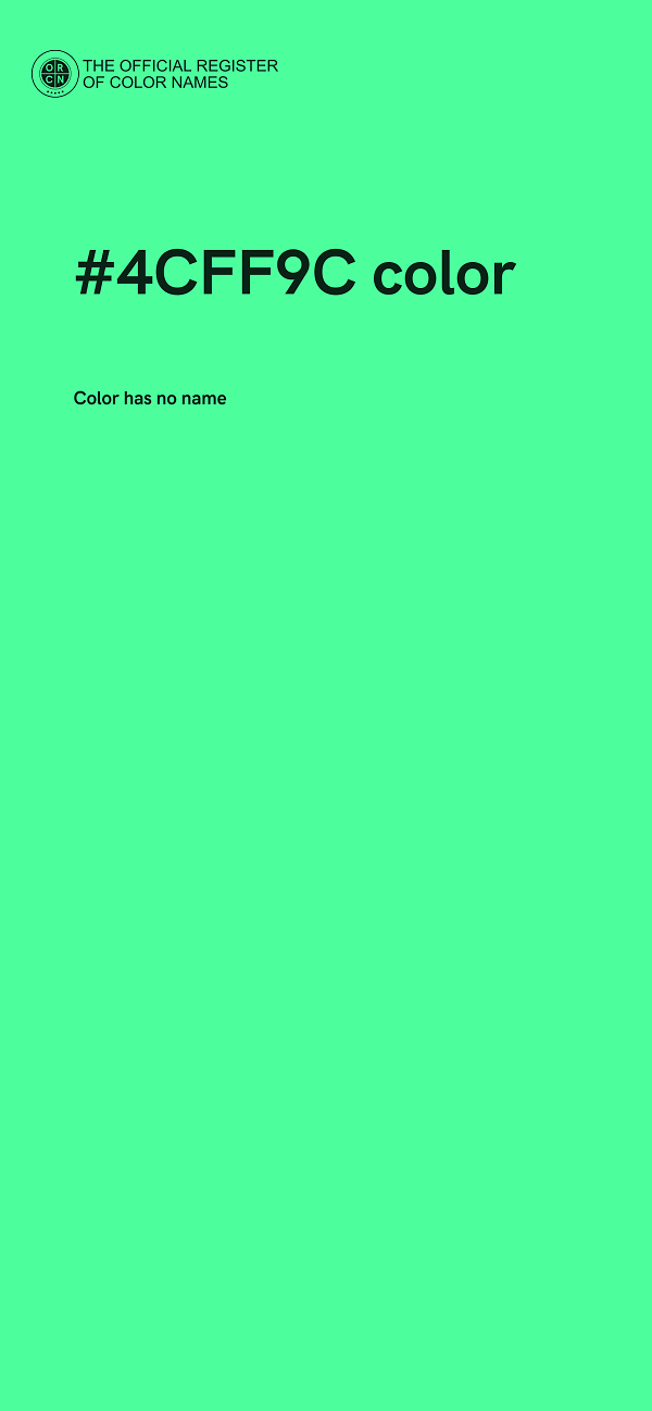#4CFF9C color image