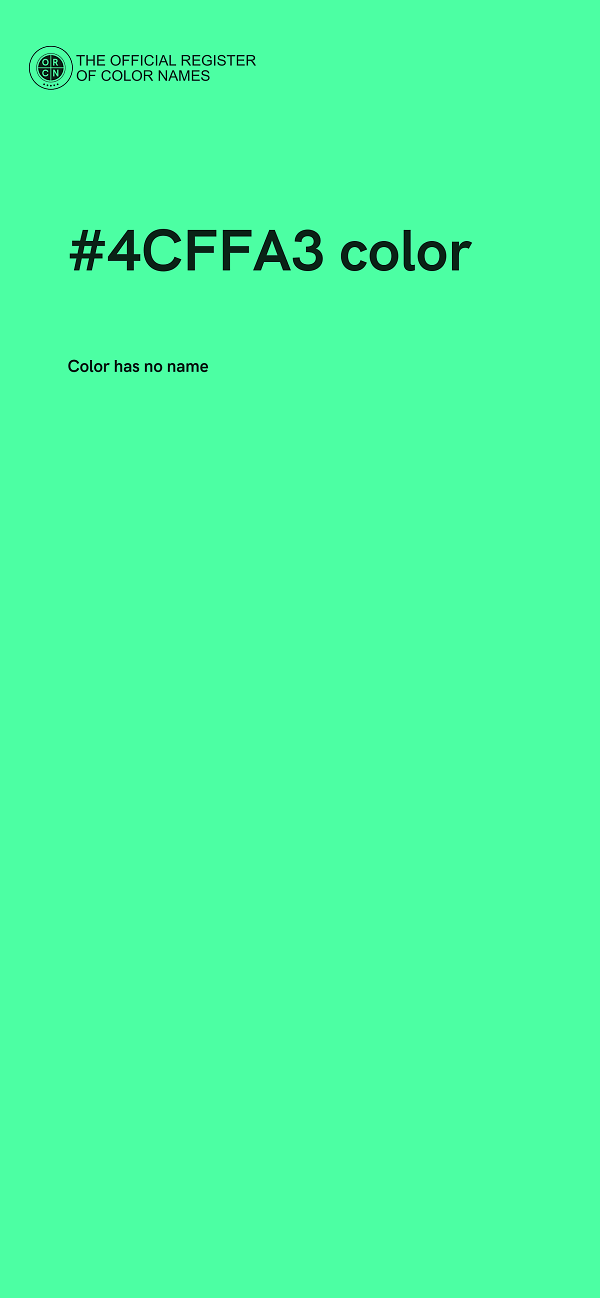 #4CFFA3 color image
