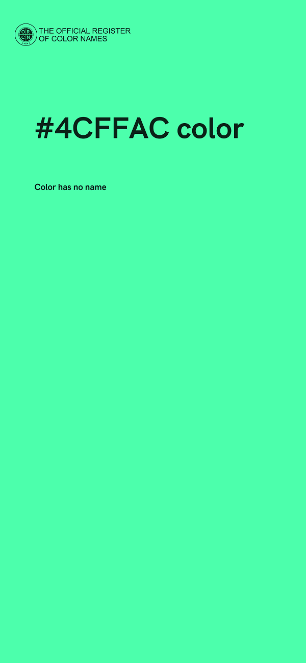 #4CFFAC color image