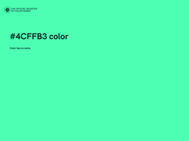 #4CFFB3 color image