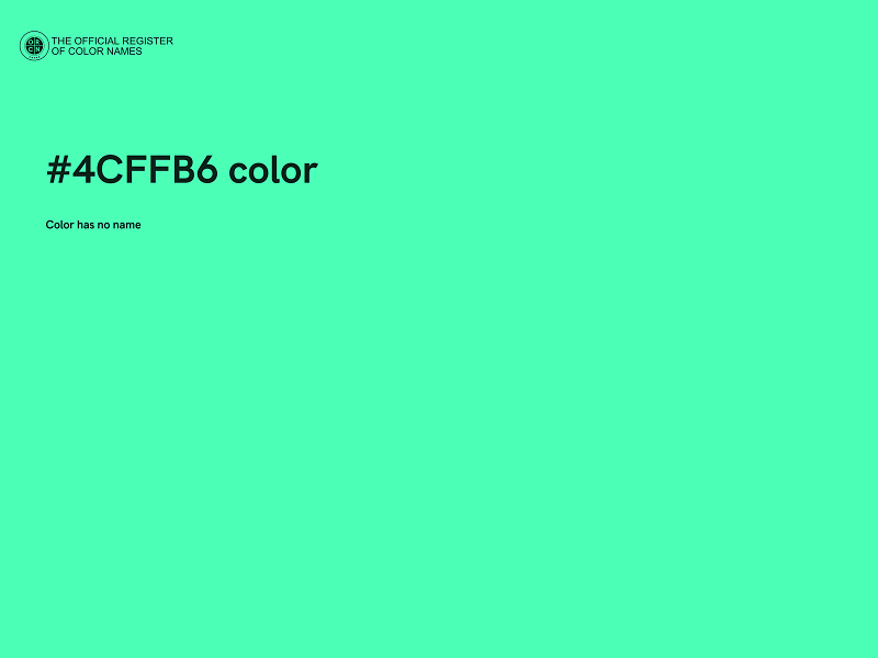 #4CFFB6 color image