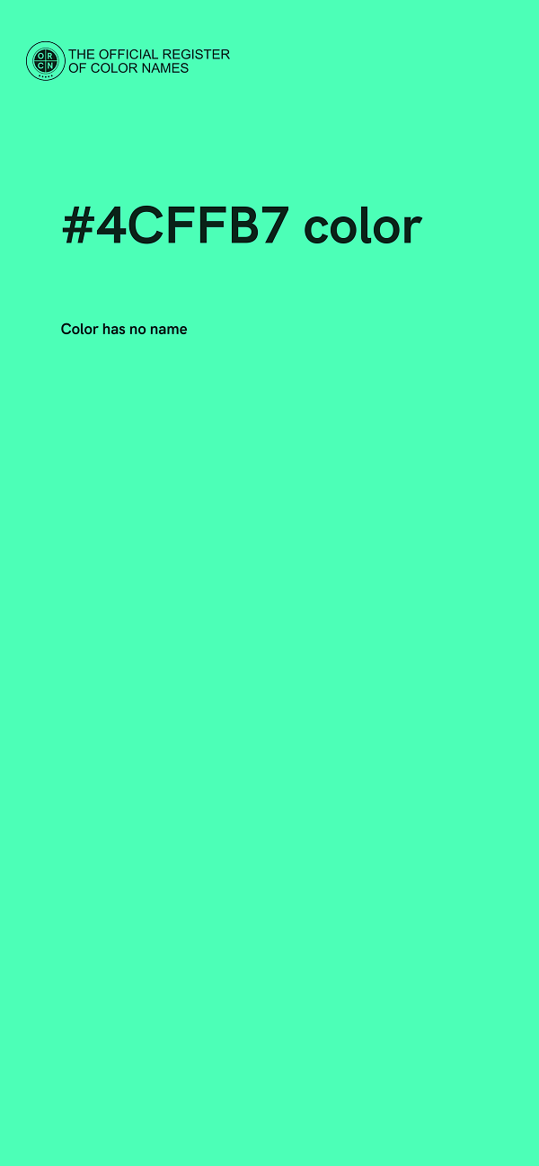 #4CFFB7 color image