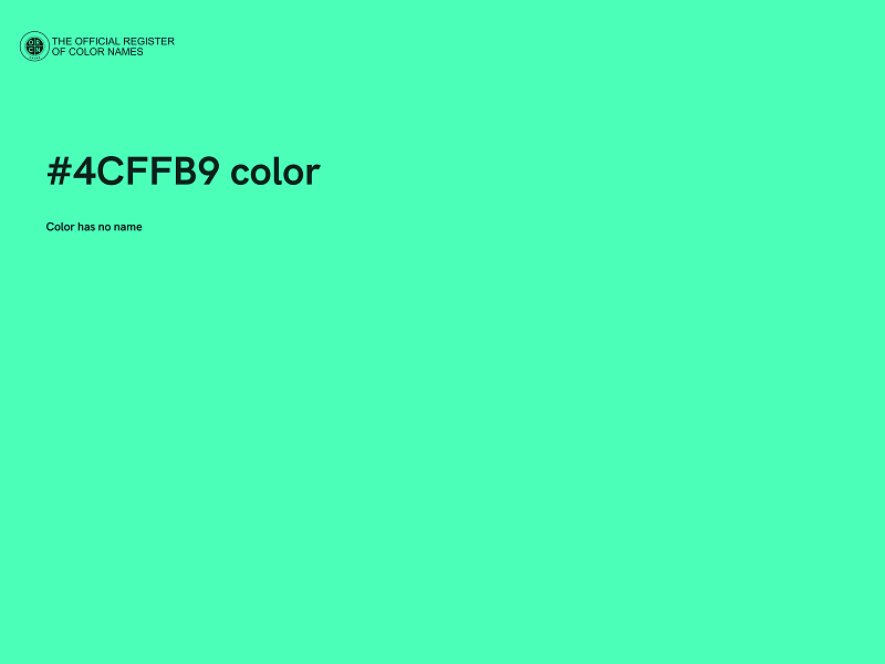 #4CFFB9 color image