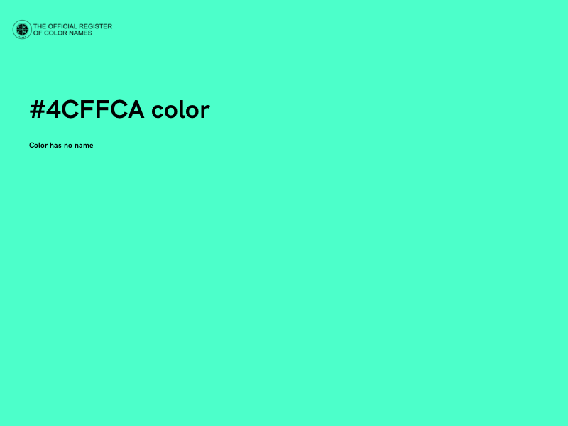 #4CFFCA color image
