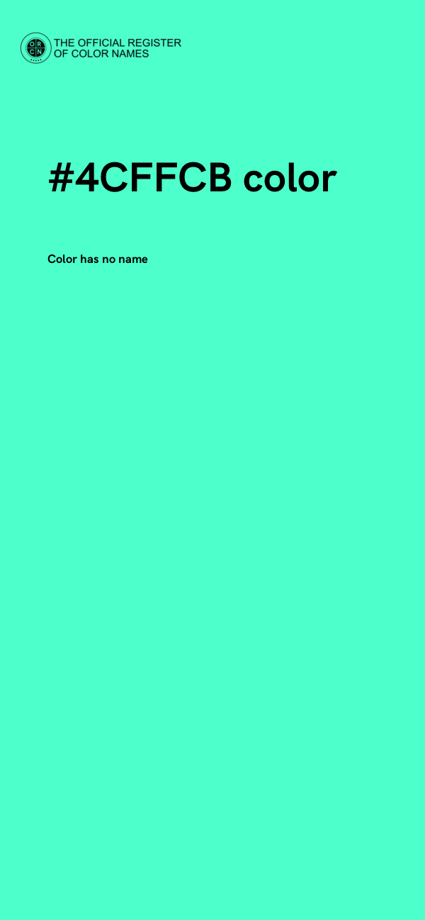 #4CFFCB color image
