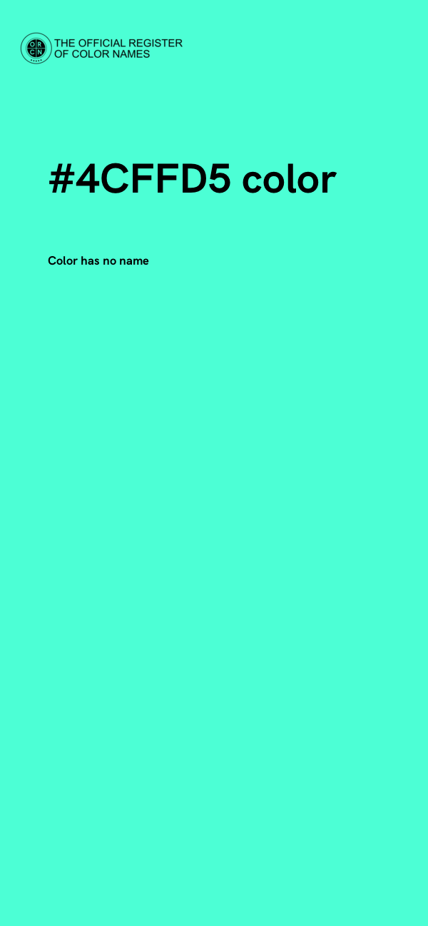 #4CFFD5 color image