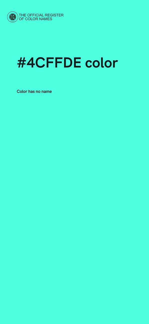 #4CFFDE color image