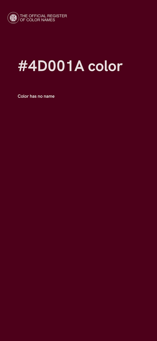 #4D001A color image