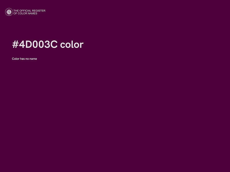 #4D003C color image