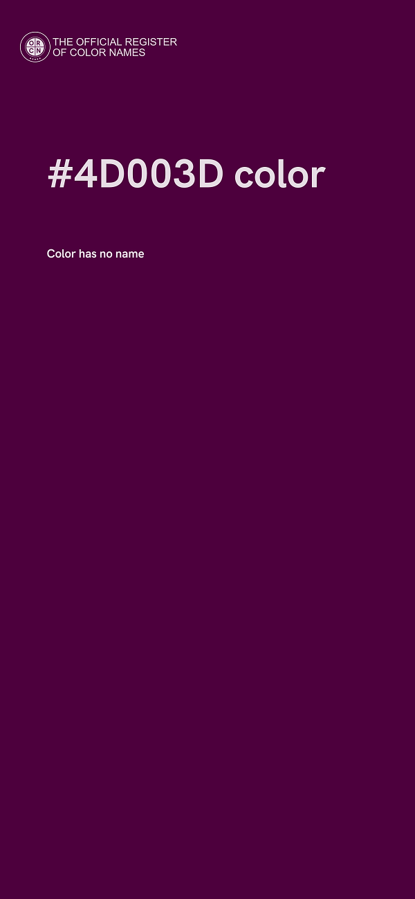 #4D003D color image