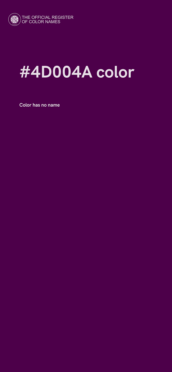 #4D004A color image