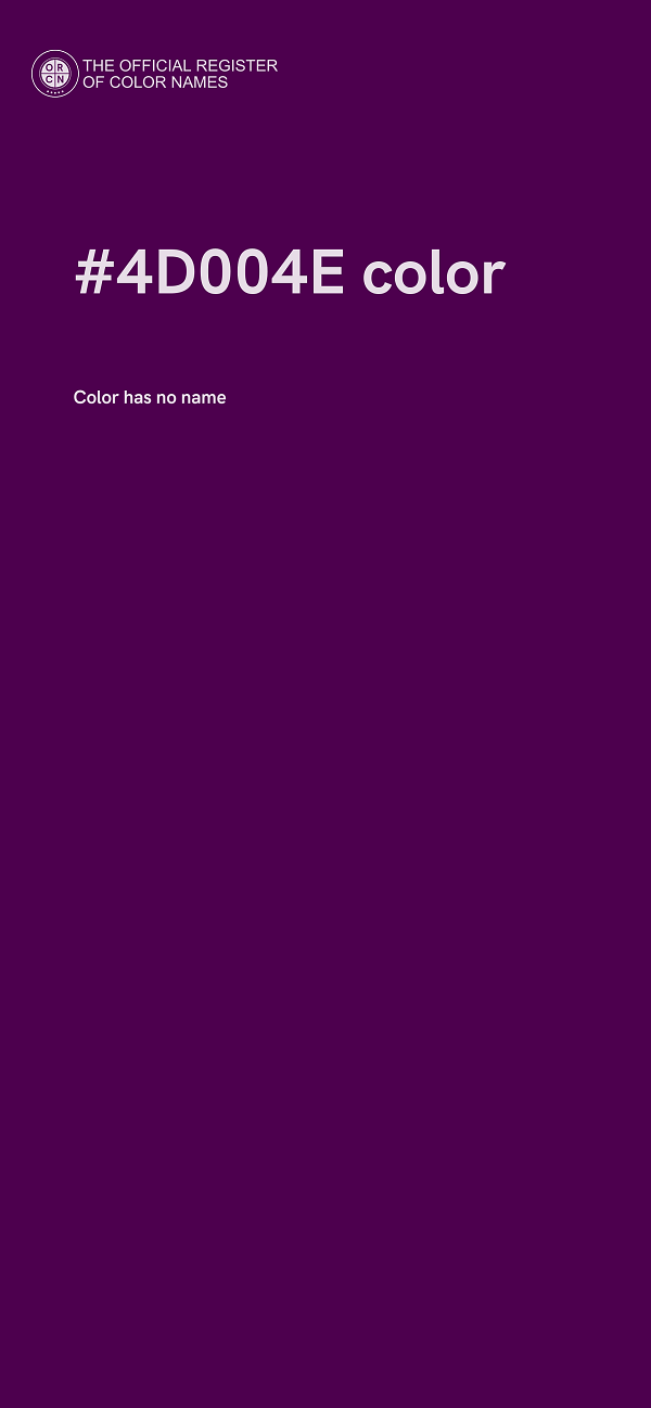 #4D004E color image