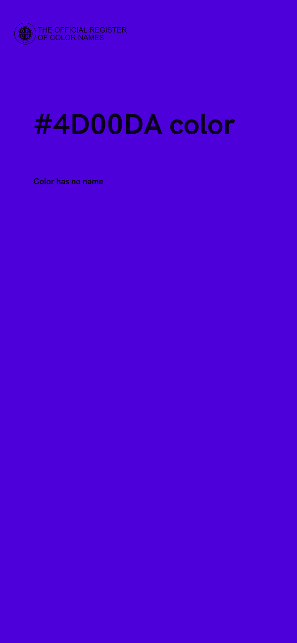 #4D00DA color image