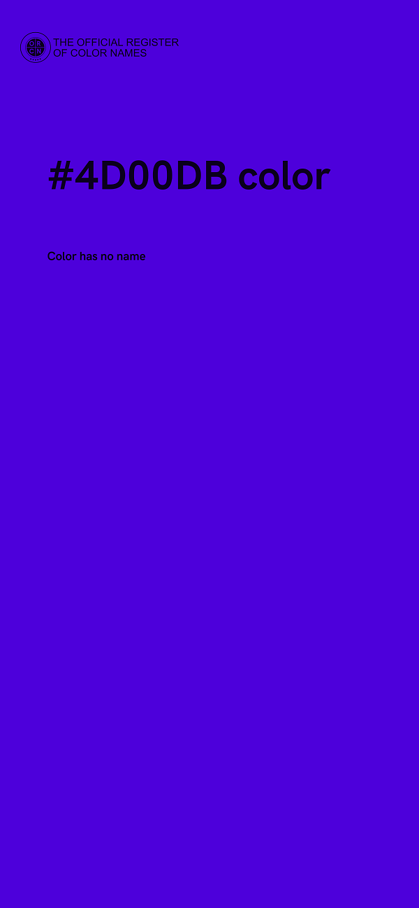 #4D00DB color image