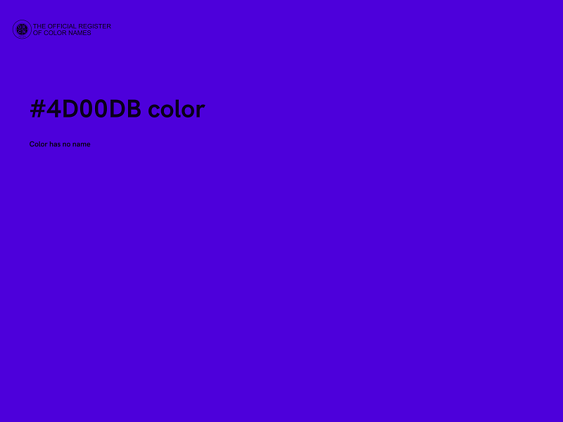 #4D00DB color image