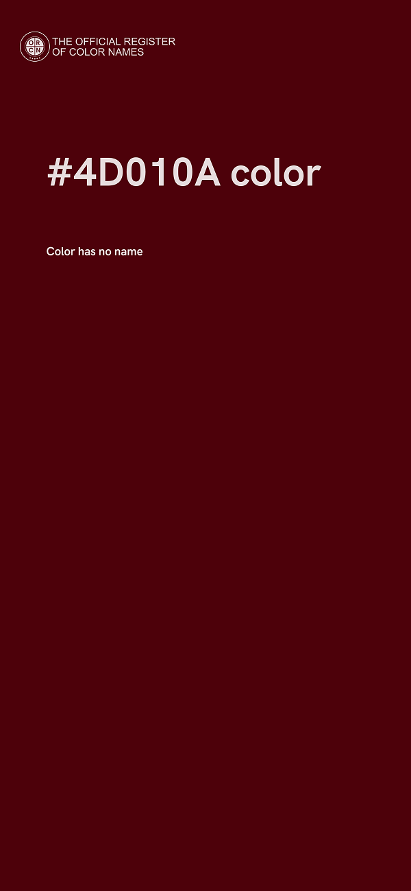 #4D010A color image