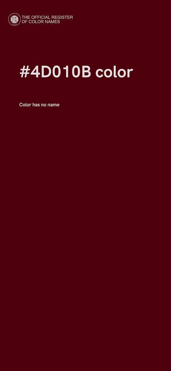 #4D010B color image