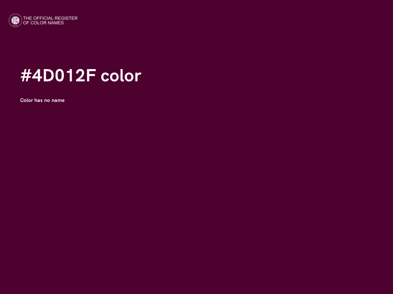 #4D012F color image