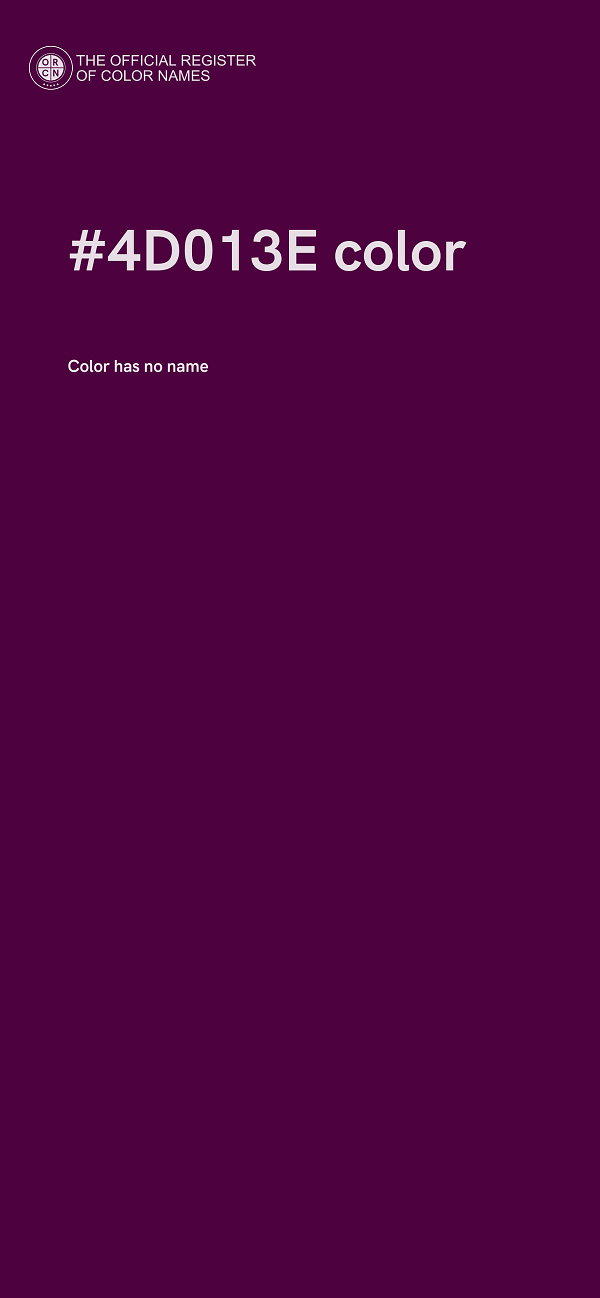#4D013E color image
