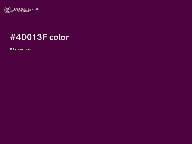 #4D013F color image