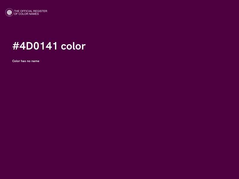 #4D0141 color image
