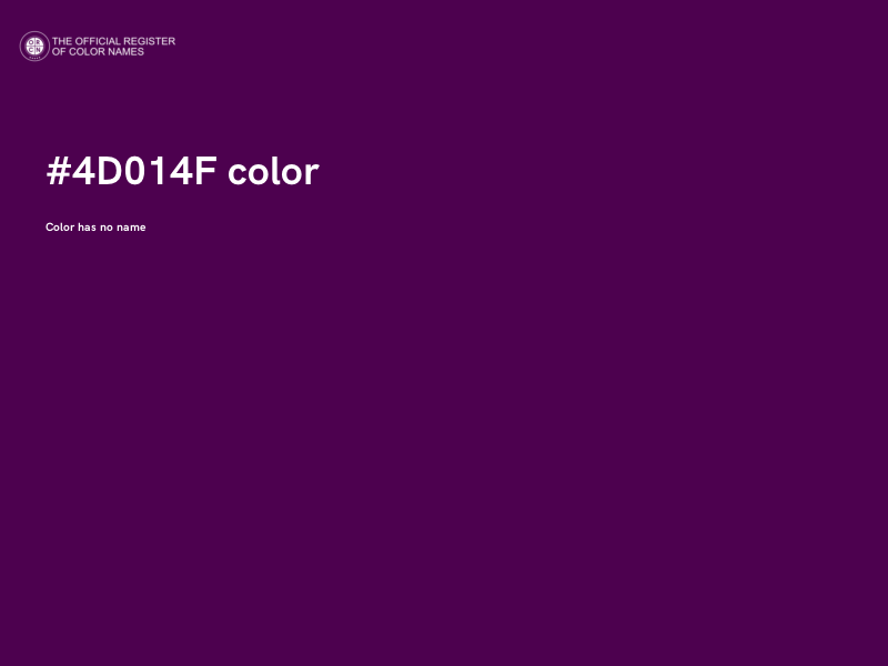 #4D014F color image