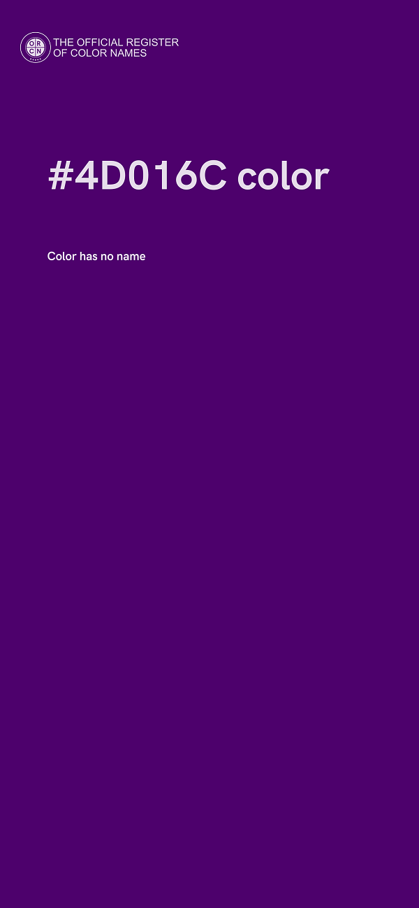 #4D016C color image