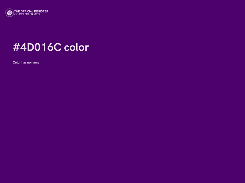 #4D016C color image