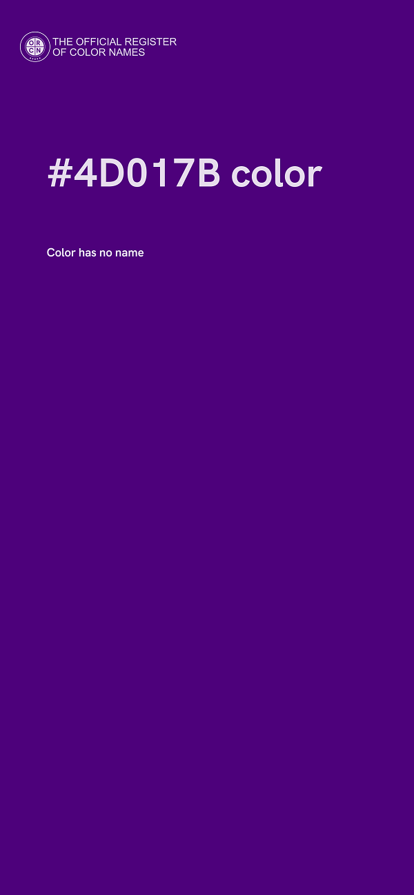 #4D017B color image