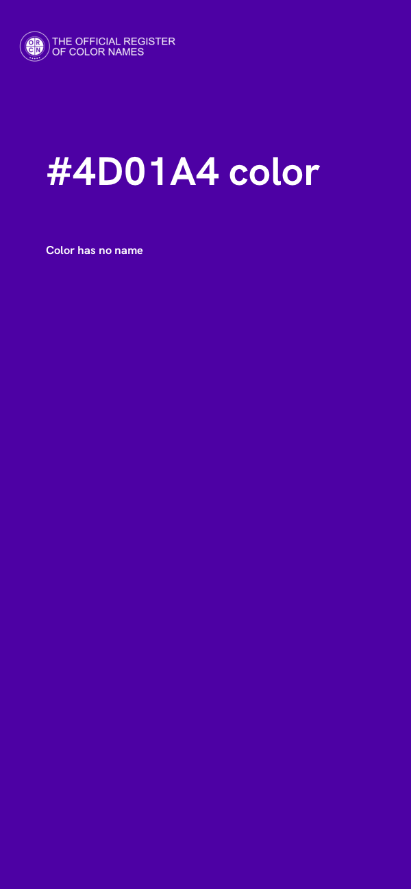 #4D01A4 color image