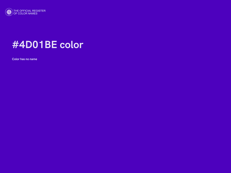 #4D01BE color image