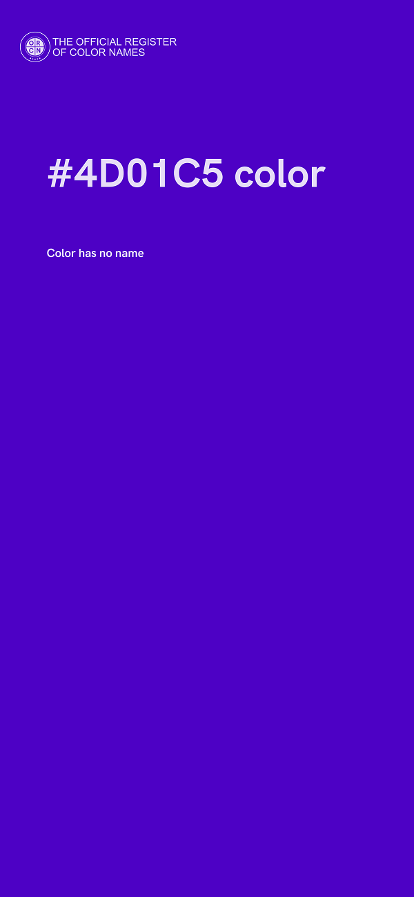#4D01C5 color image