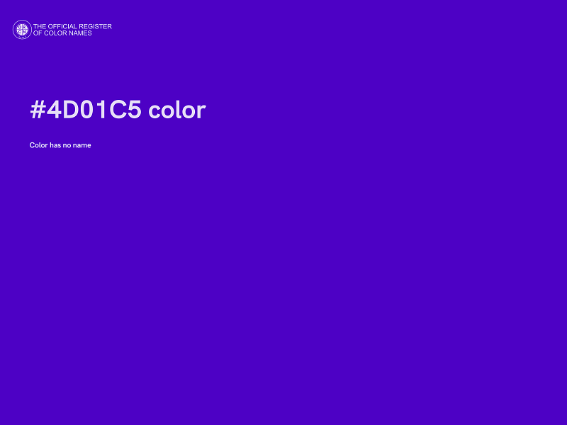 #4D01C5 color image