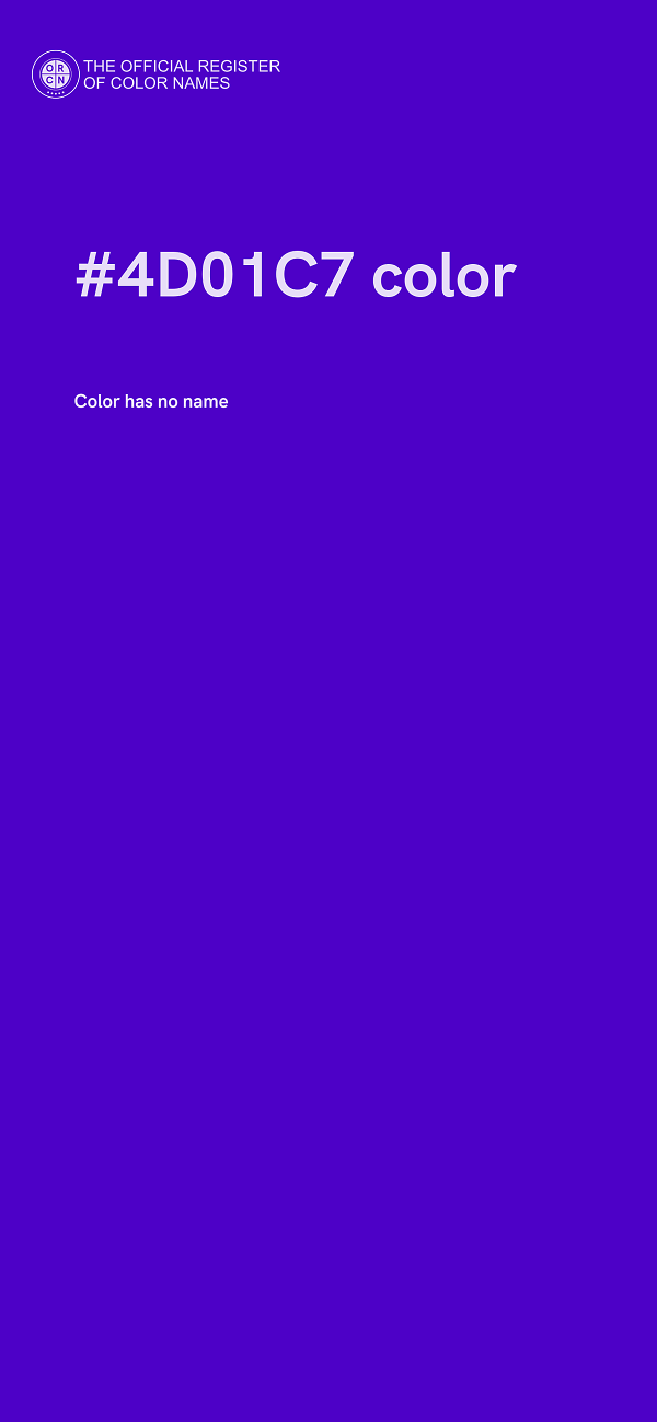 #4D01C7 color image
