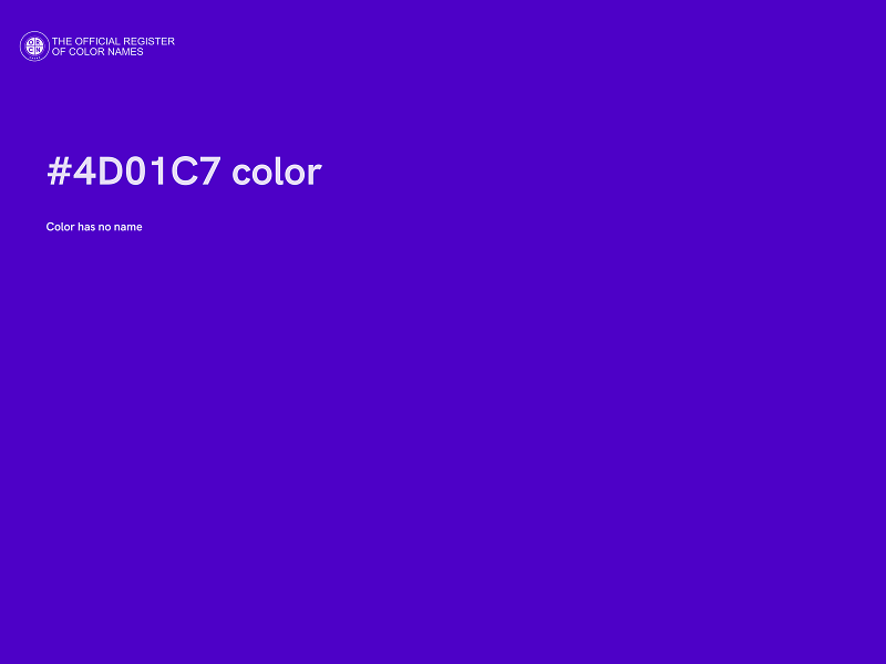 #4D01C7 color image