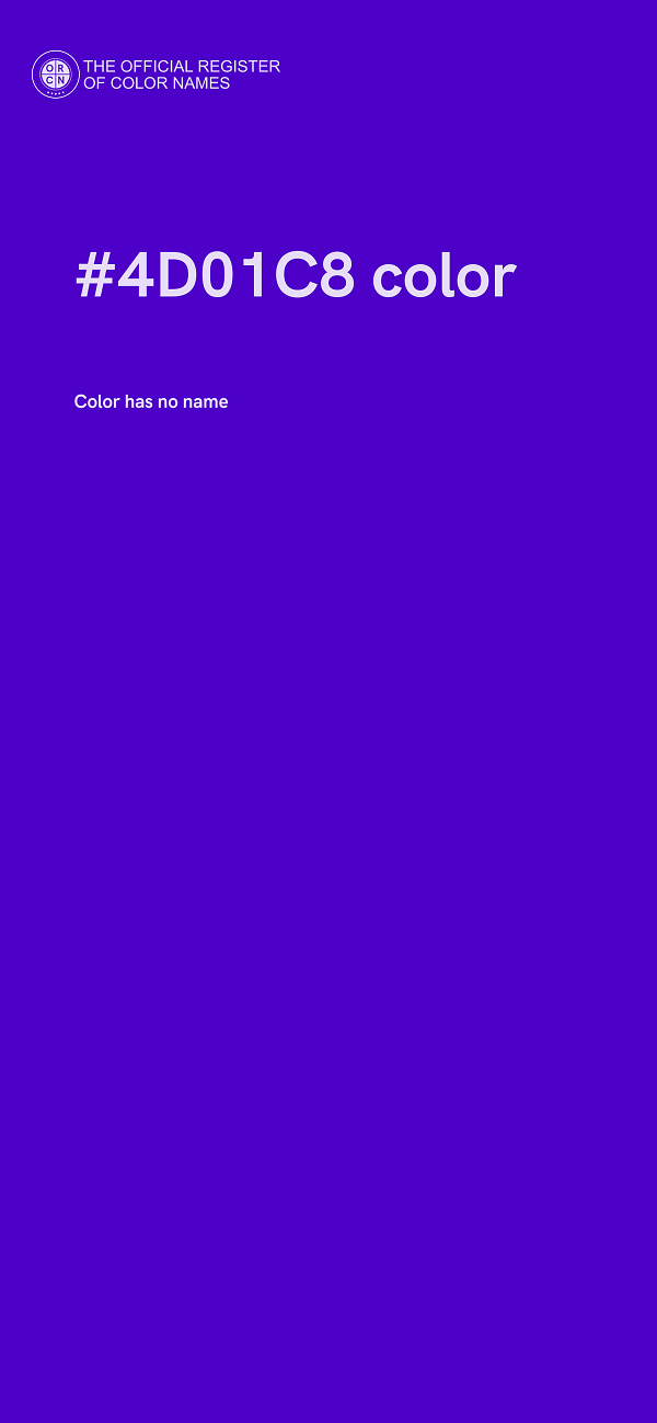 #4D01C8 color image