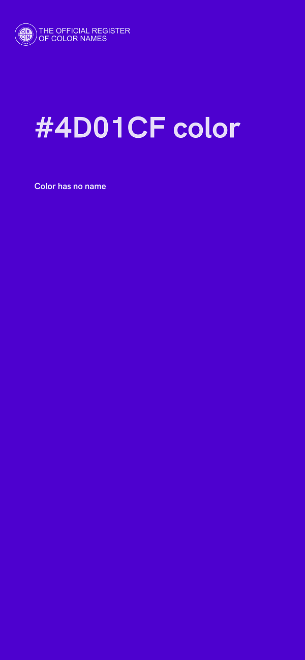 #4D01CF color image