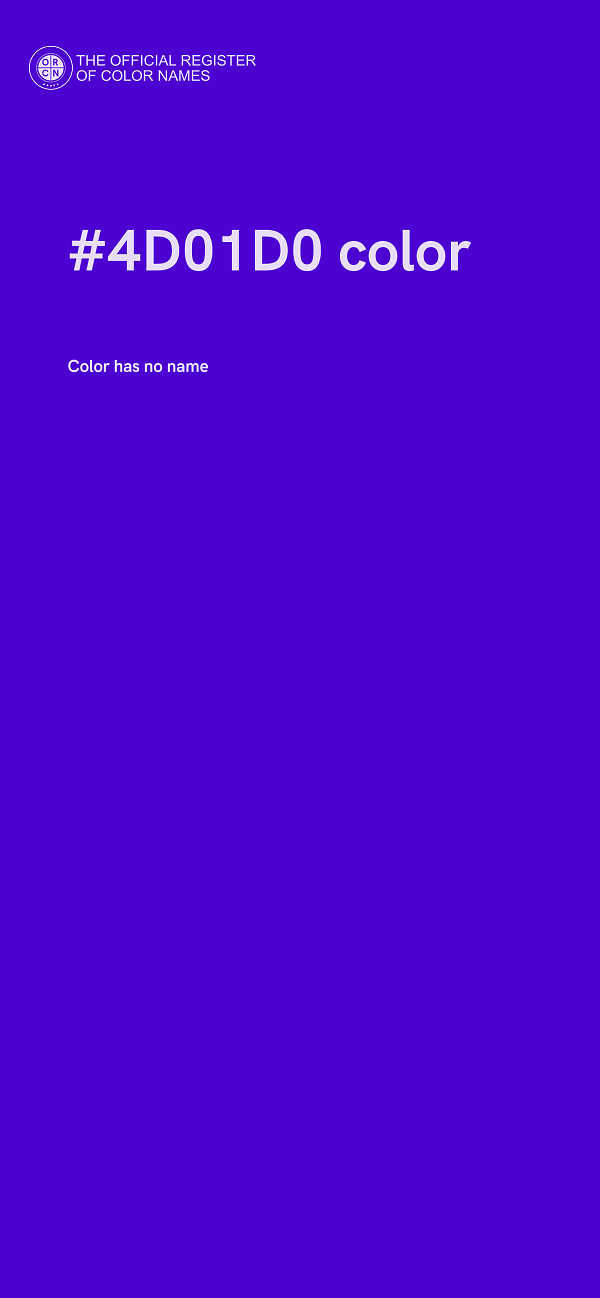 #4D01D0 color image