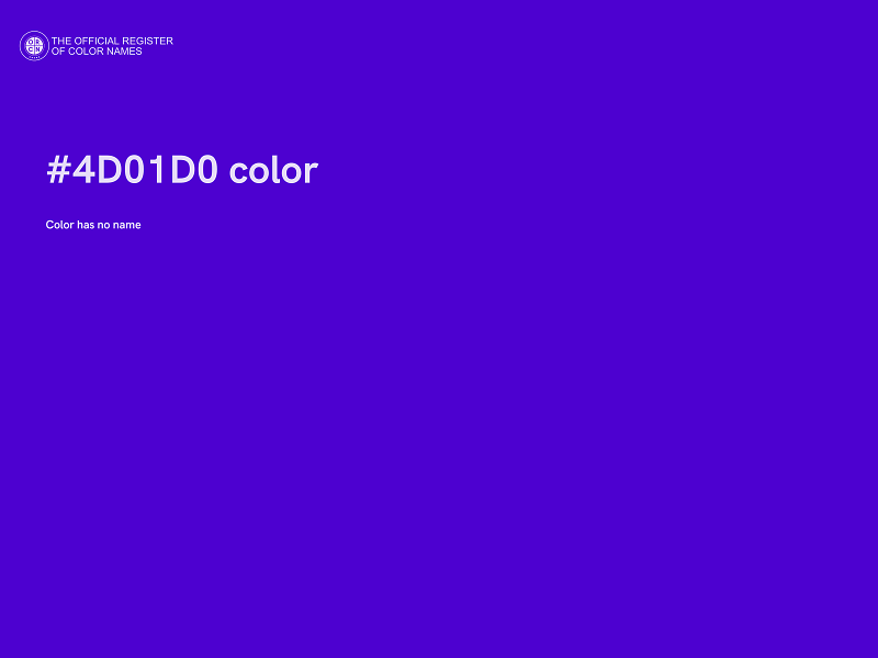 #4D01D0 color image