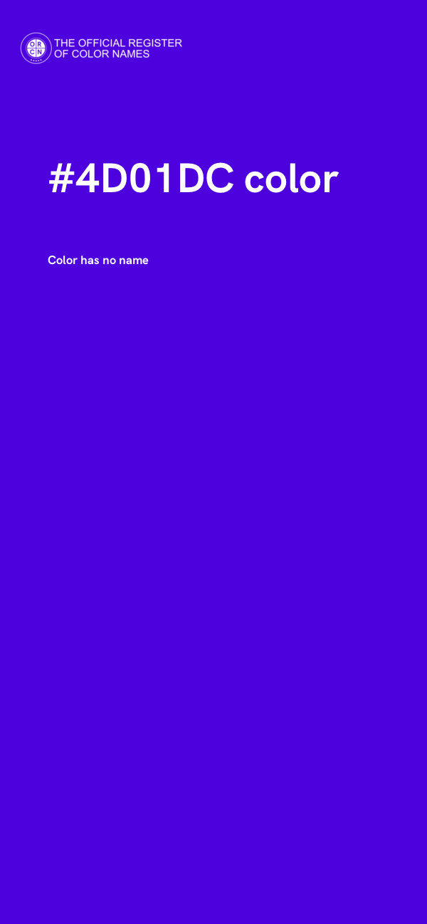 #4D01DC color image