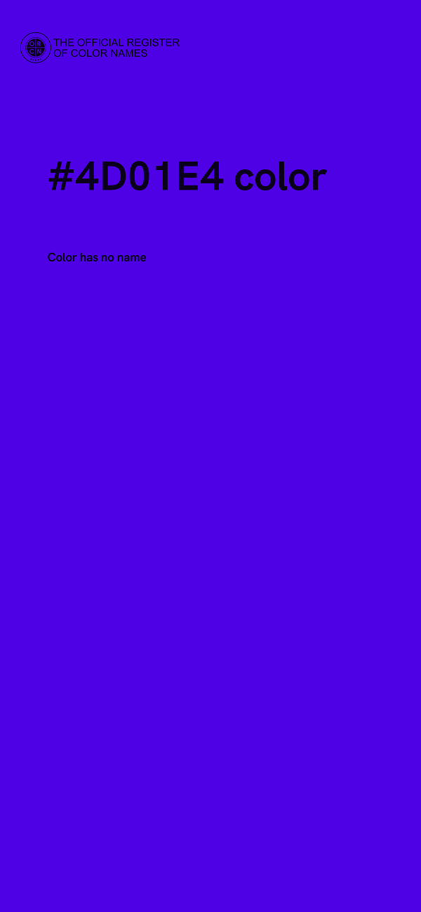 #4D01E4 color image