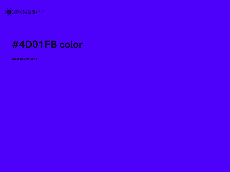 #4D01FB color image