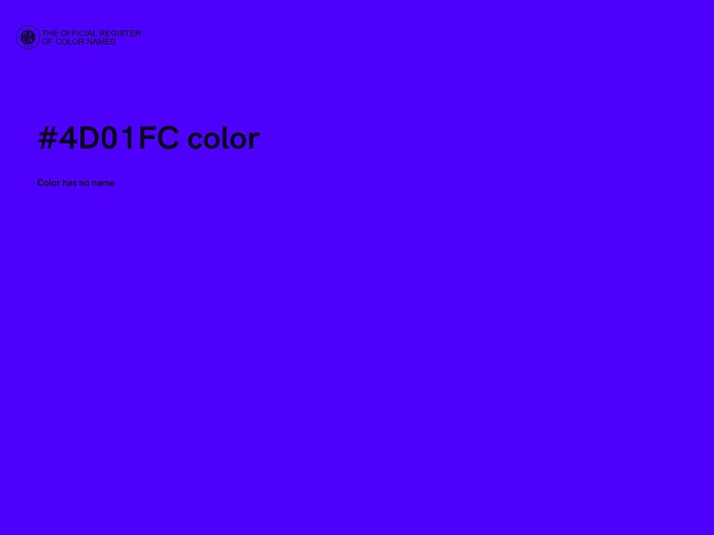 #4D01FC color image