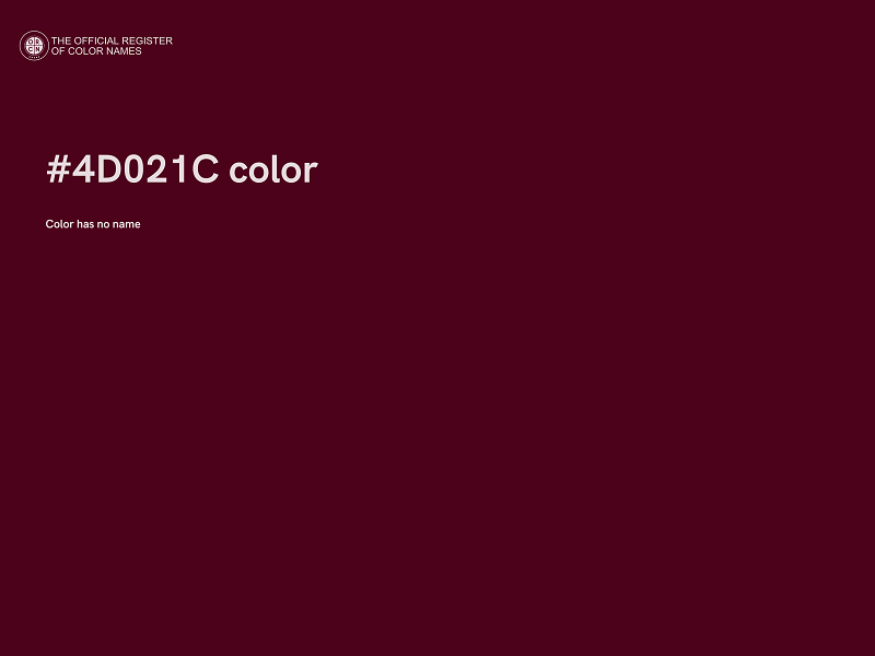 #4D021C color image