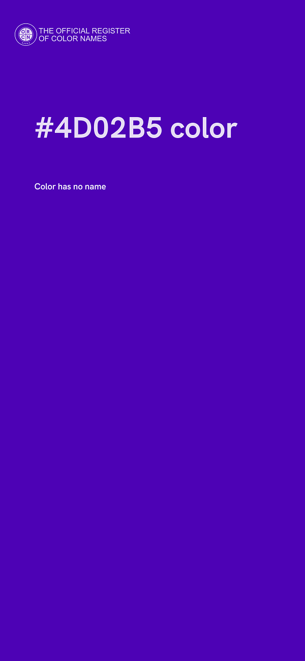 #4D02B5 color image