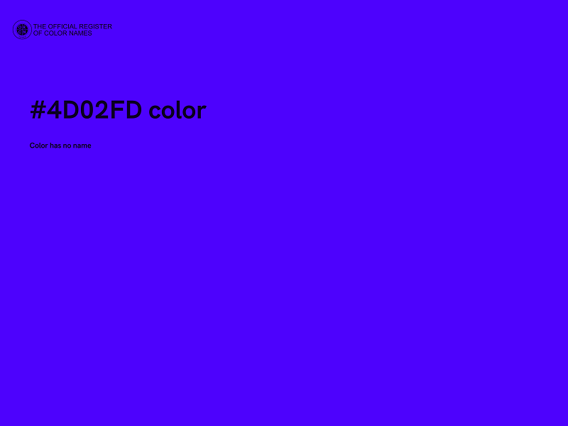 #4D02FD color image