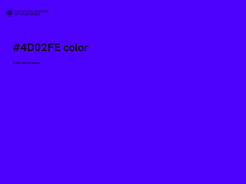 #4D02FE color image