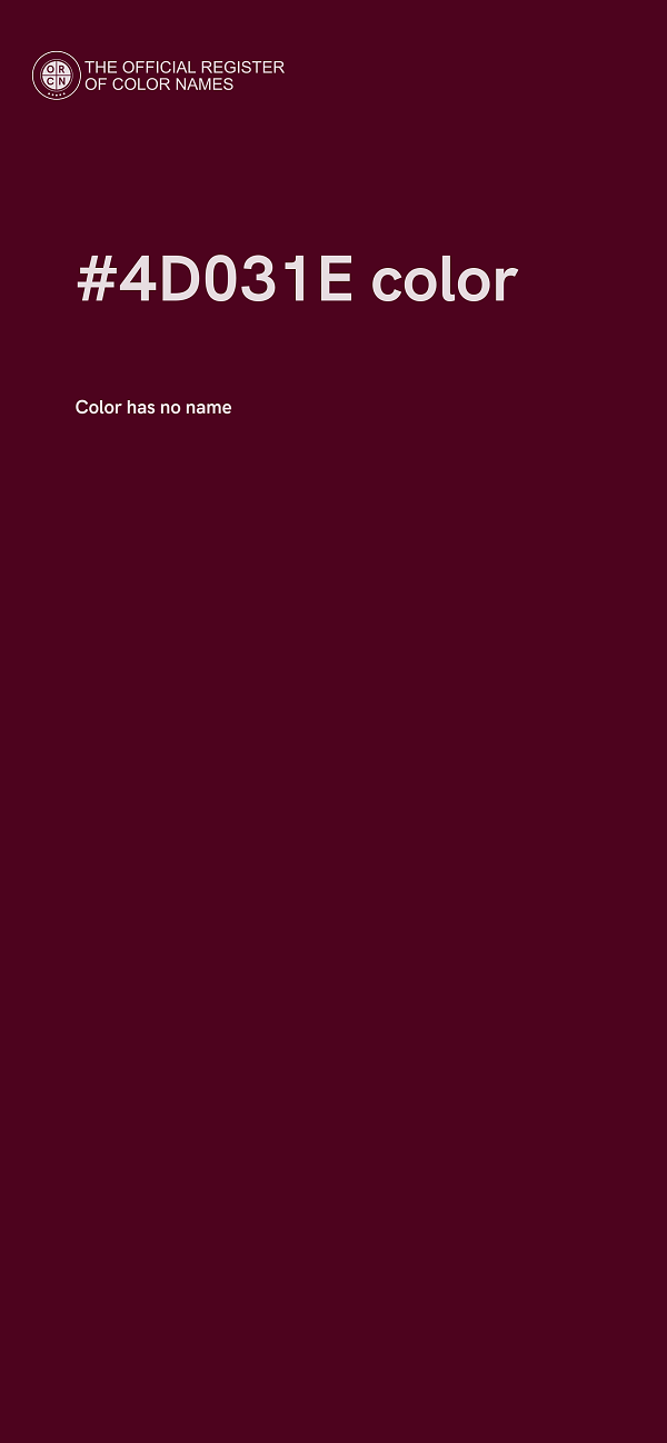 #4D031E color image