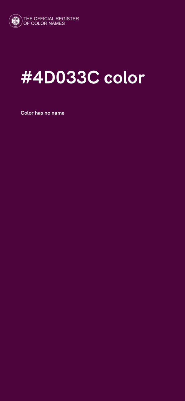 #4D033C color image