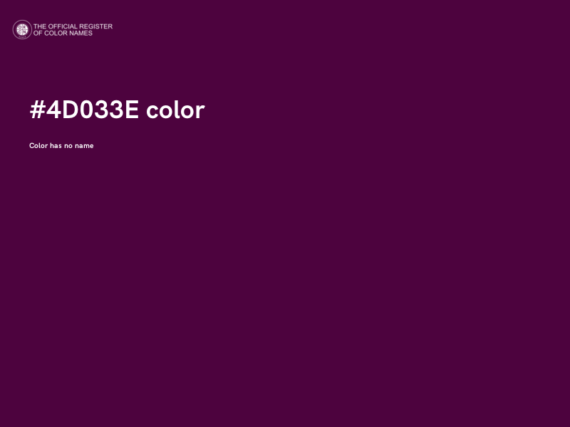 #4D033E color image